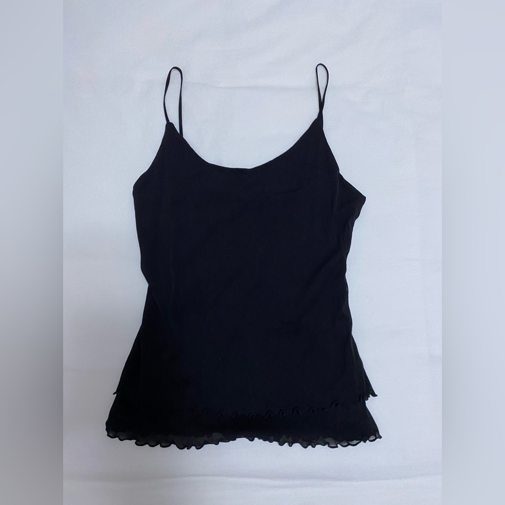 black brandy melville mesh tank